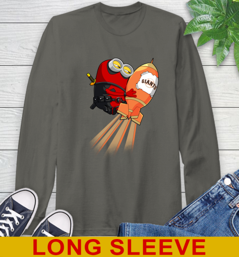 MLB Baseball San Francisco Giants Deadpool Minion Marvel Shirt Long Sleeve T-Shirt 10