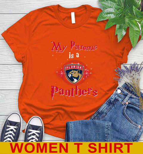 NHL Hockey Harry Potter My Patronus Is A Florida Panthers Women's T-Shirt 3