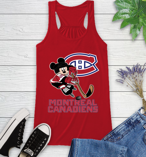 NHL Montreal Canadiens Mickey Mouse Disney Hockey T Shirt Racerback Tank 6