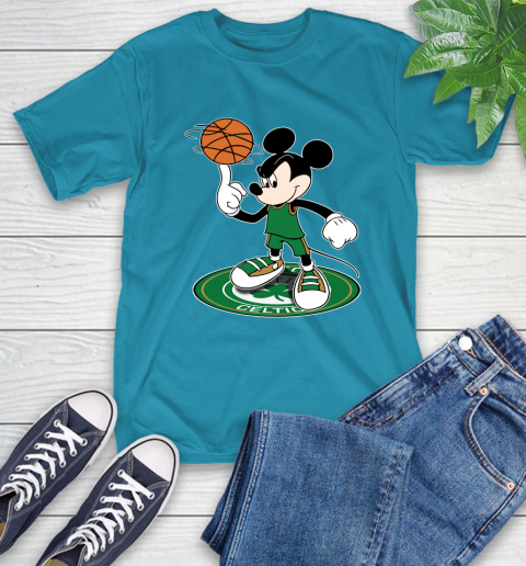 NBA Basketball Boston Celtics Cheerful Mickey Disney Shirt T-Shirt 9