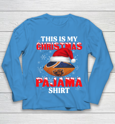 Chicago Bears This Is My Christmas Pajama Shirt NFL Youth Long Sleeve 5