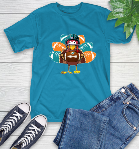 Miami Dolphins Turkey Thanksgiving Day T-Shirt 8