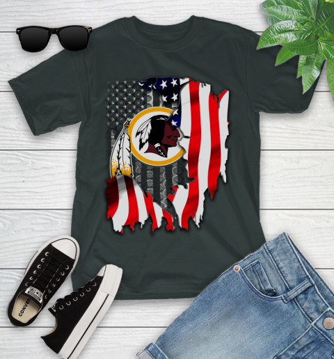 Washington Redskins NFL Football American Flag Youth T-Shirt 6
