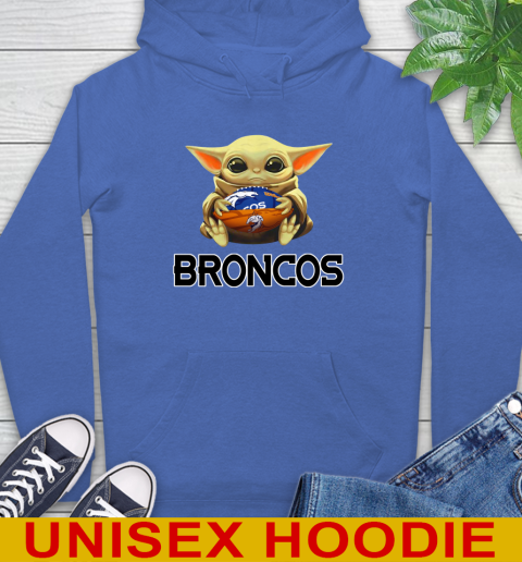 NFL Football Denver Broncos Baby Yoda Star Wars Shirt Hoodie 9