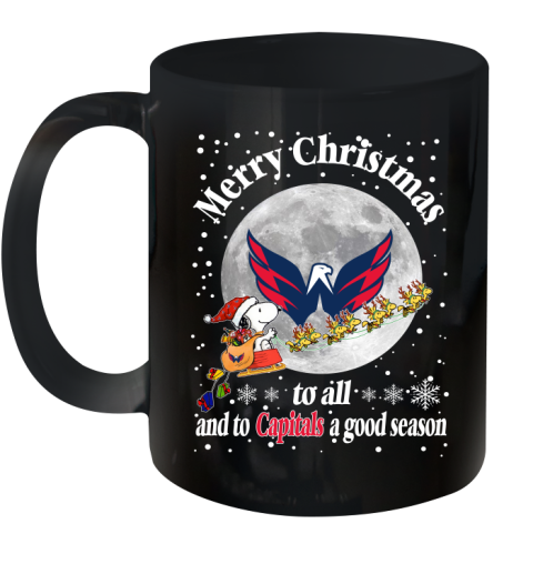 Washington Capitals Merry Christmas To All And To Capitals A Good Season NHL Hockey Sports Ceramic Mug 11oz