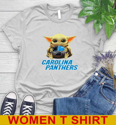 NFL Football Carolina Panthers Baby Yoda Star Wars Shirt Women's T-Shirt