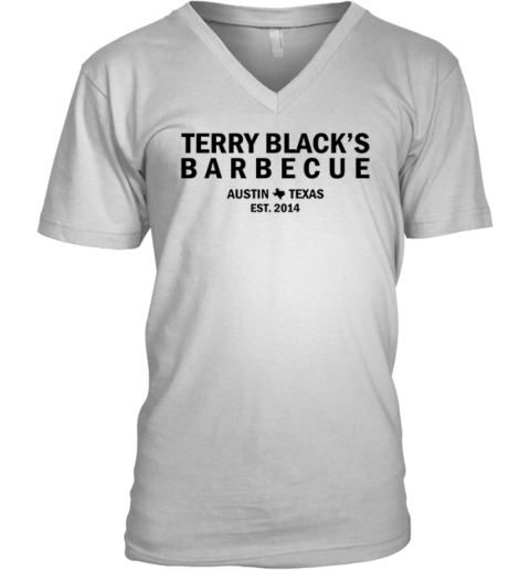 Terry Blacks Barbecue Austin Texas Est 2014 Premium V-Neck T-Shirt