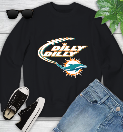 NFL Miami Dolphins Dilly Dilly Football Sports Youth Sweatshirt 2