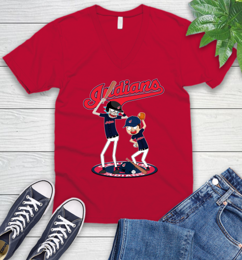 MLB Cleveland Indians Rick And Morty Baseball 55