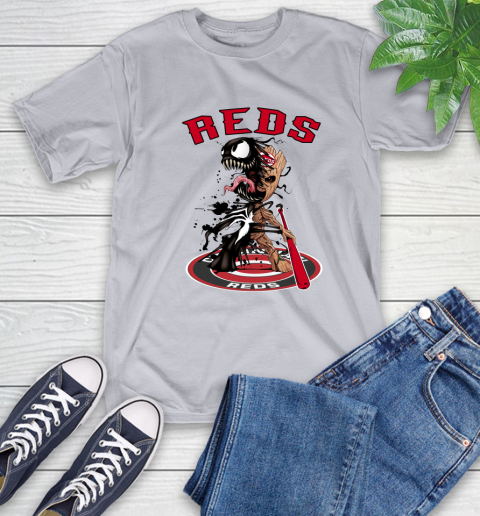 MLB Cincinnati Reds Baseball Venom Groot Guardians Of The Galaxy T-Shirt 6