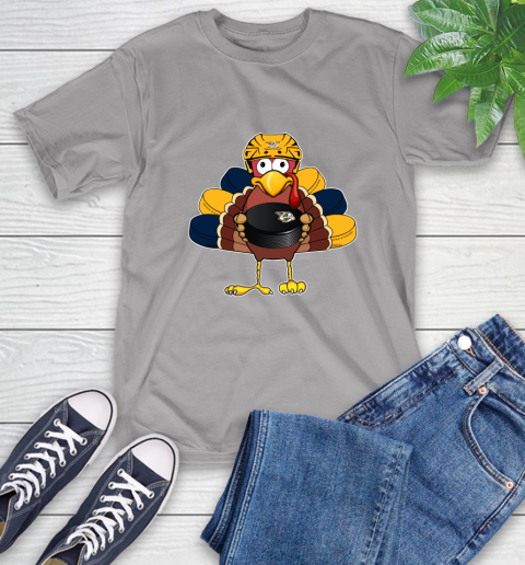 Nashville Predators Turkey Thanksgiving Day T-Shirt 6