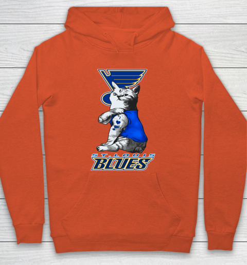 NHL My Cat Loves St.Louis Blues Hockey Hoodie 3
