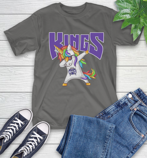 Sacramento Kings NBA Basketball Funny Unicorn Dabbing Sports T-Shirt 9