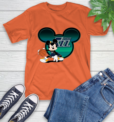 NBA Utah Jazz Mickey Mouse Disney Basketball T-Shirt 5