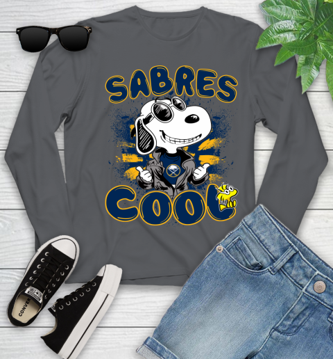 NHL Hockey Buffalo Sabres Cool Snoopy Shirt Youth Long Sleeve 8