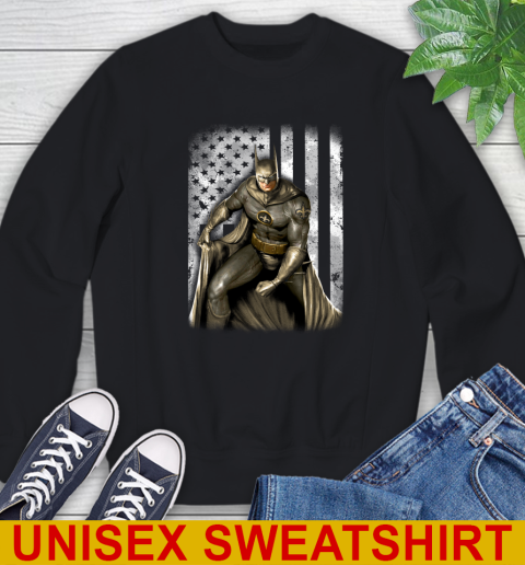 New Orleans Saints NFL Football Batman DC American Flag Shirt Sweatshirt
