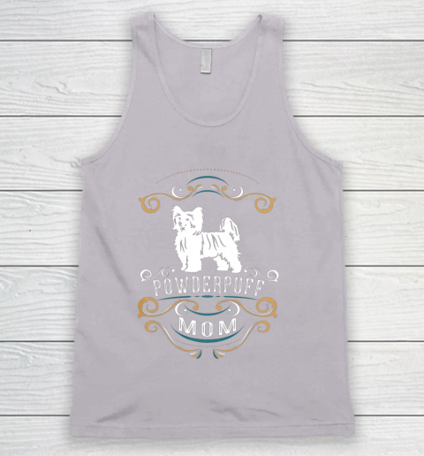 Dog Mom Shirt Powderpuff Mom Chinese Crested Dog Tank Top 3
