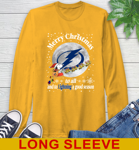 Tampa Bay Lightning Merry Christmas To All And To Lightning A Good Season NHL Hockey Sports Long Sleeve T-Shirt 2
