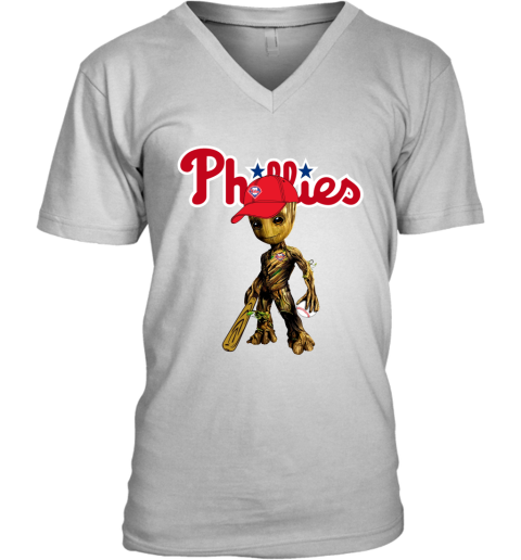 Philadelphia Phillies MLB Men's Red V-Neck Shirt Baseball