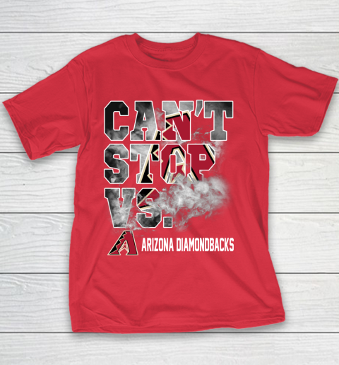 MLB Arizona Diamondbacks Baseball Can't Stop Vs Arizona Diamondbacks Youth T-Shirt 7