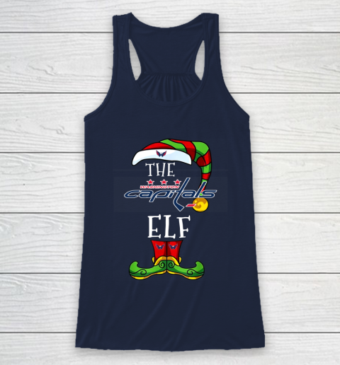 Washington Capitals Christmas ELF Funny NHL Racerback Tank 8