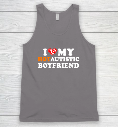 Valentine's Day I Love My Hot Autistic Boyfriend Tank Top 5