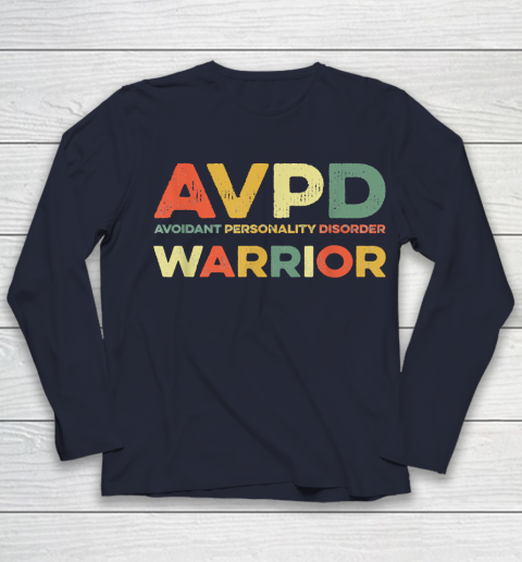 Autism Awareness Avoidant Personality Disorder Warrior AVPD Awareness Social Youth Long Sleeve 2