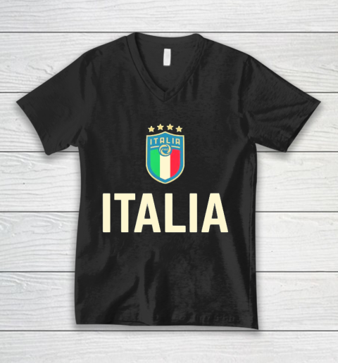Italy Soccer Jersey 2020 2021 Euros Italia Football Team V-Neck T-Shirt