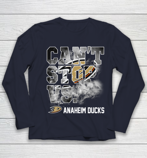 NHL Anaheim Ducks Hockey Can't Stop Vs Youth Long Sleeve 2