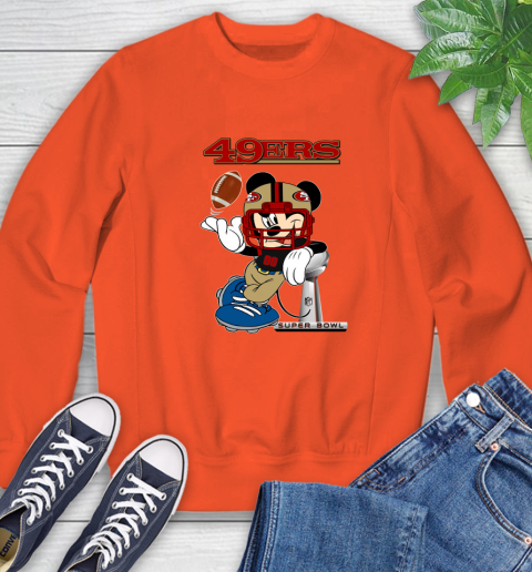 NFL San Francisco 49ers Mickey Mouse Disney Super Bowl Football T Shirt Sweatshirt 4