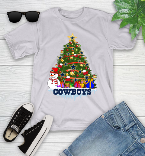 Dallas Cowboys Merry Christmas NFL Football Sports Youth T-Shirt 4
