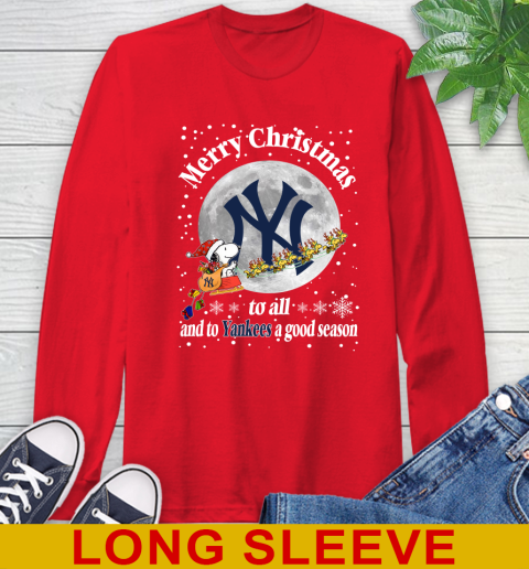 New York Yankees Merry Christmas To All And To Yankees A Good Season MLB Baseball Sports Long Sleeve T-Shirt 12