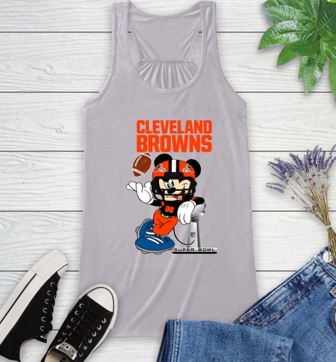 NFL Cleveland Browns Mickey Mouse Disney Super Bowl Football T Shirt Racerback Tank 5