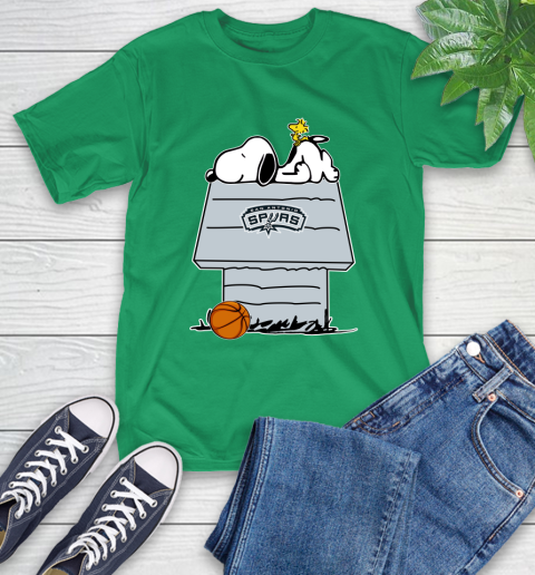 San Antonio Spurs NBA Basketball Snoopy Woodstock The Peanuts Movie T-Shirt 7