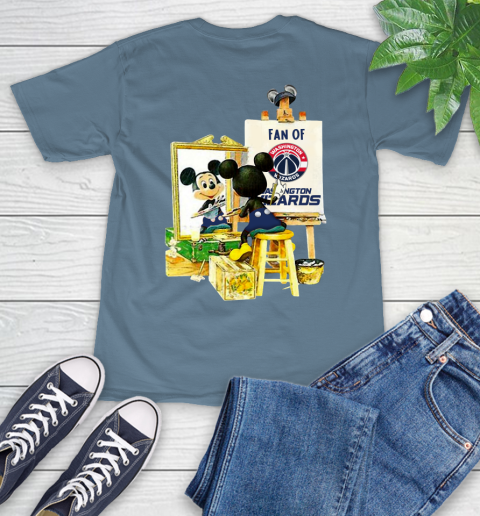NBA Basketball Washington Wizards Mickey Drawing Shirt 9