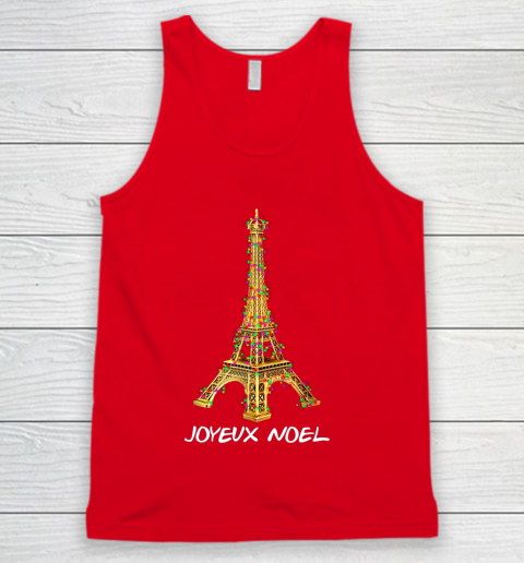 Joyeux Noel French Merry Christmas Eiffel Tower Tank Top 5