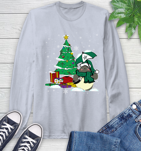 Dallas Stars NHL Hockey Cute Tonari No Totoro Christmas Sports Long Sleeve T-Shirt 6