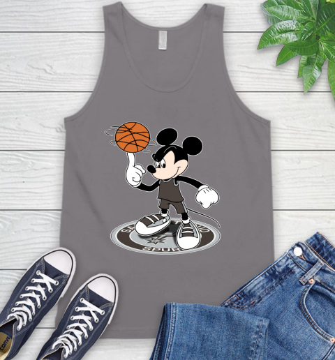 NBA Basketball San Antonio Spurs Cheerful Mickey Disney Shirt Tank Top 7