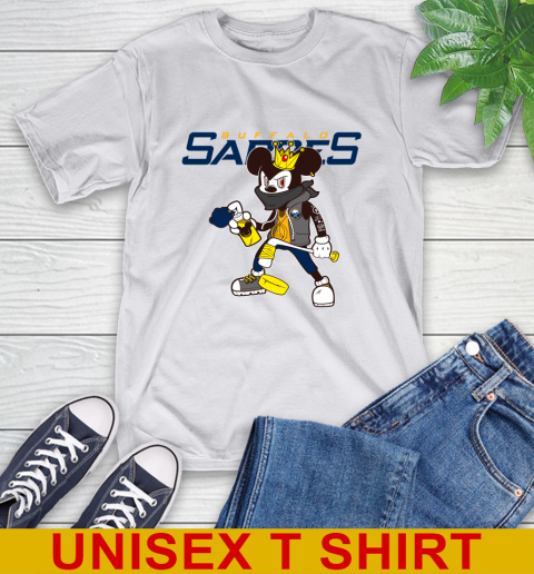 Buffalo Sabres NHL Hockey Mickey Peace Sign Sports T-Shirt 12