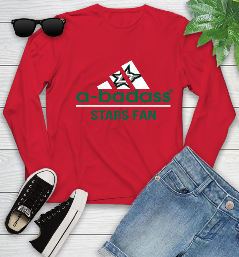 NHL A Badass Dallas Stars Jackets Fan Adidas Hockey Sports Youth Long Sleeve 11