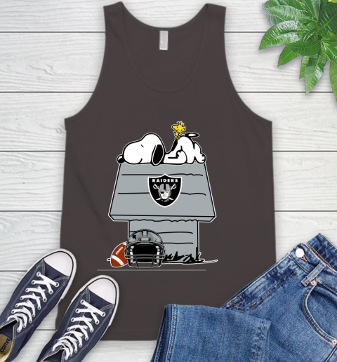 Oakland Raiders NFL Football Snoopy Woodstock The Peanuts Movie Tank Top 7