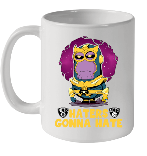 NBA Basketball Brooklyn Nets Haters Gonna Hate Thanos Minion Marvel Shirt Ceramic Mug 11oz