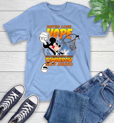 Dallas Mavericks NBA Basketball Mickey Disney Never Lose Hope T-Shirt 12