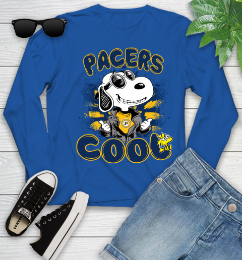 NBA Basketball Indiana Pacers Cool Snoopy Shirt Youth Long Sleeve 9
