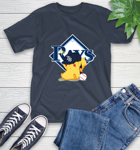 MLB Pikachu Baseball Sports Tampa Bay Rays T-Shirt 4