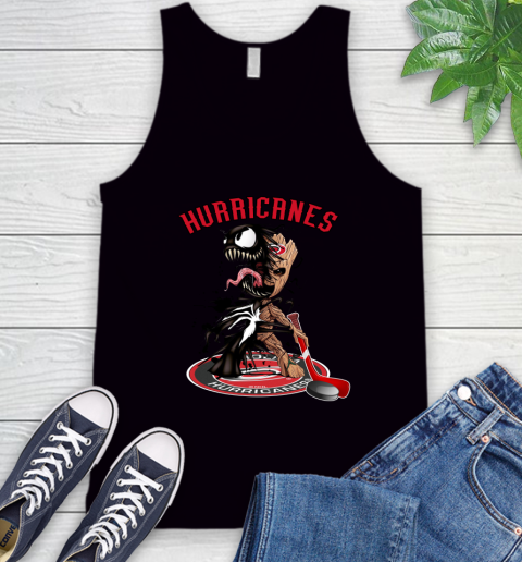 NHL Carolina Hurricanes Hockey Venom Groot Guardians Of The Galaxy Tank Top 2
