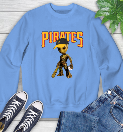 MLB Pittsburgh Pirates Groot Guardians Of The Galaxy Baseball Sweatshirt 11