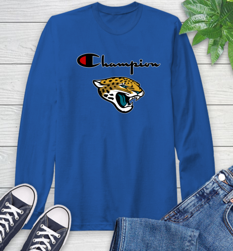 NFL Football Jacksonville Jaguars Champion Shirt Long Sleeve T-Shirt 7