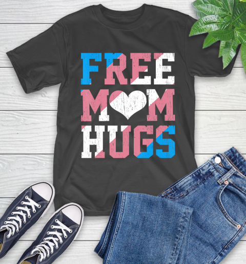 Nurse Shirt Vintage Free Mom Hugs Transgender Heart LGBT Pride Month T Shirt T-Shirt