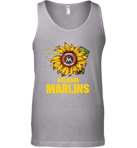 Miami Marlins Sunflower MLB Baseball Tank Top 